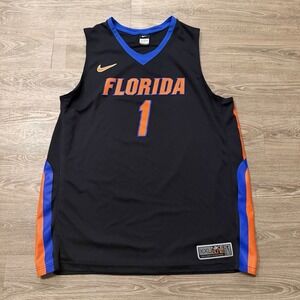 Vintage Florida Gators Nike Elite Basketball Jersey #1 Black XXL NCAA